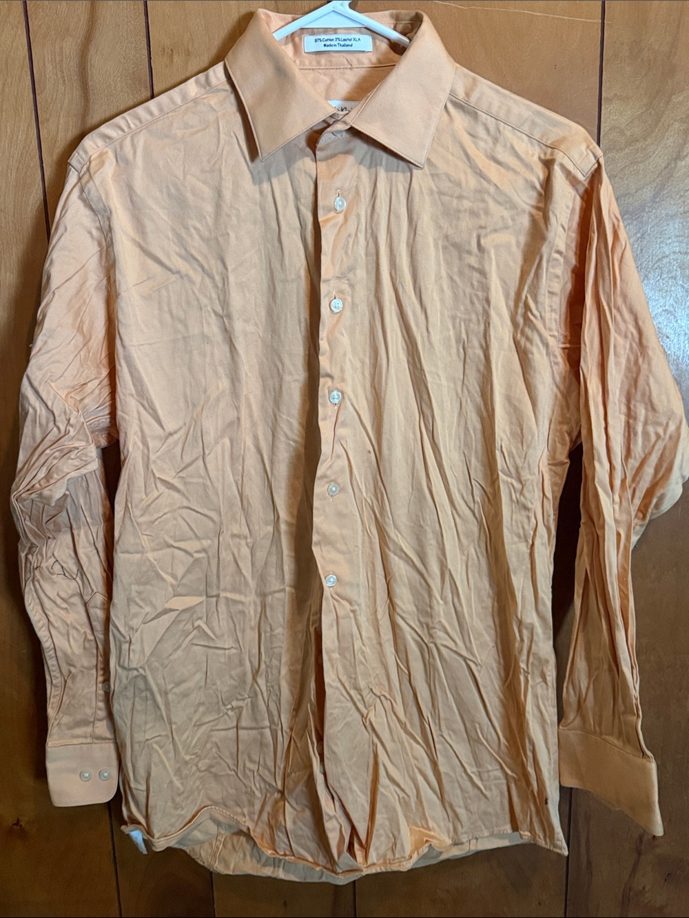 Classic Men's Dress Shirt in Peach - Unbranded need a good steam or iron